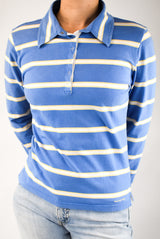 Blue Long Sleeved Polo