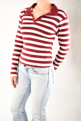 Cropped Long Sleeved Polo