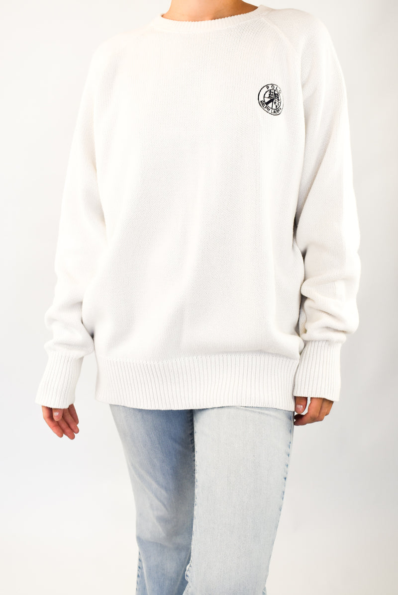 White Knitted Sweater