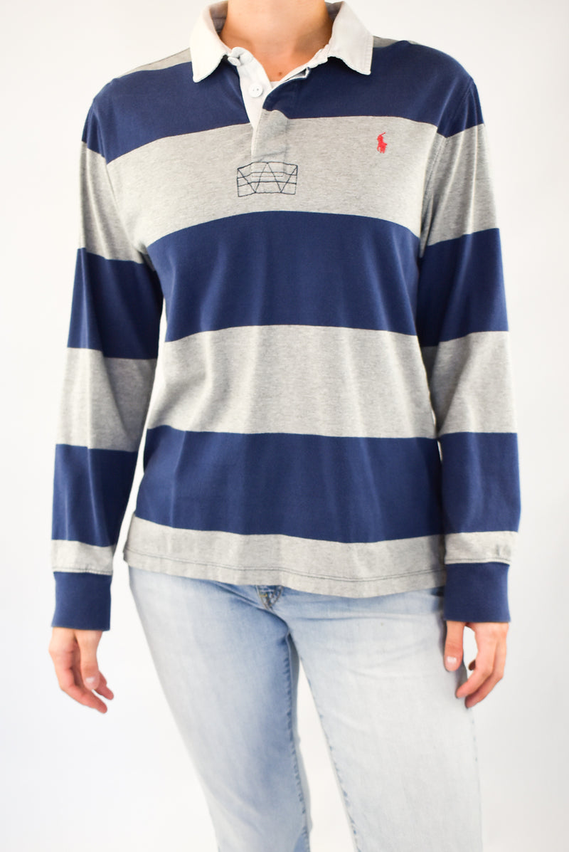 Striped Rugby Polo