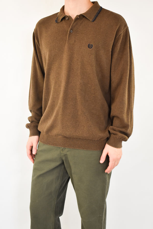 Brown Sweater Polo