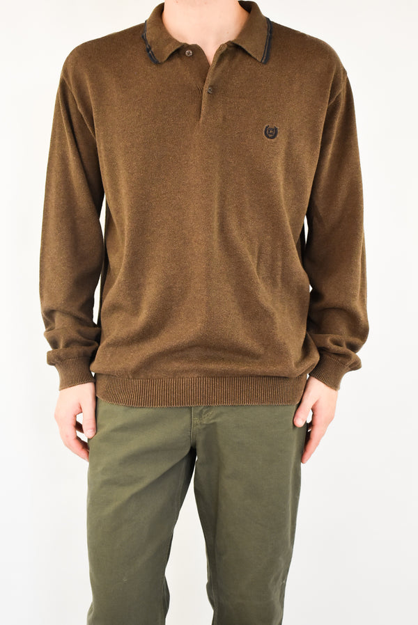 Brown Sweater Polo