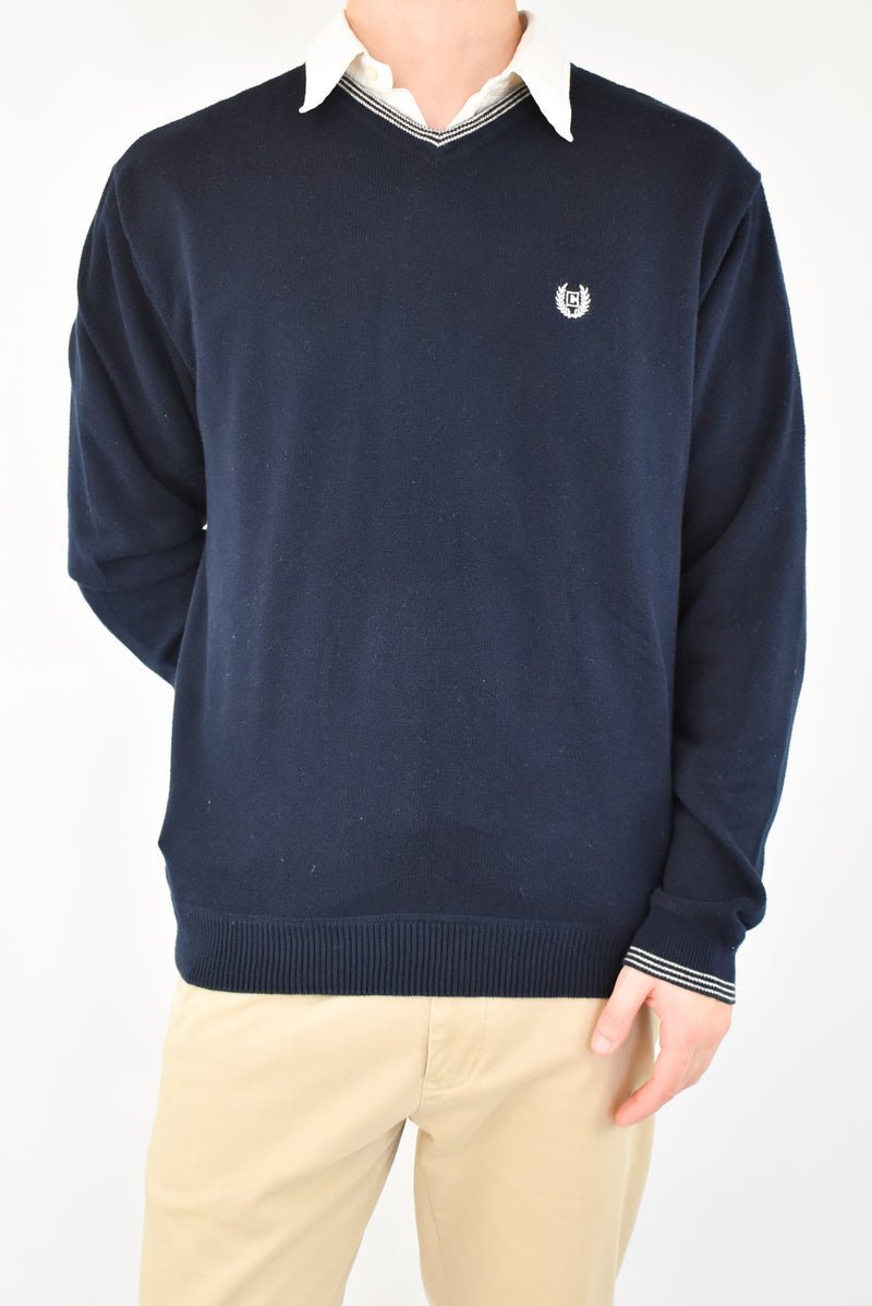 Navy V-Neck Sweater