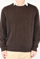 Brown Cable Sweater