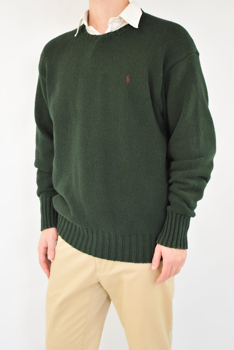 Forest Green Knitted Sweater