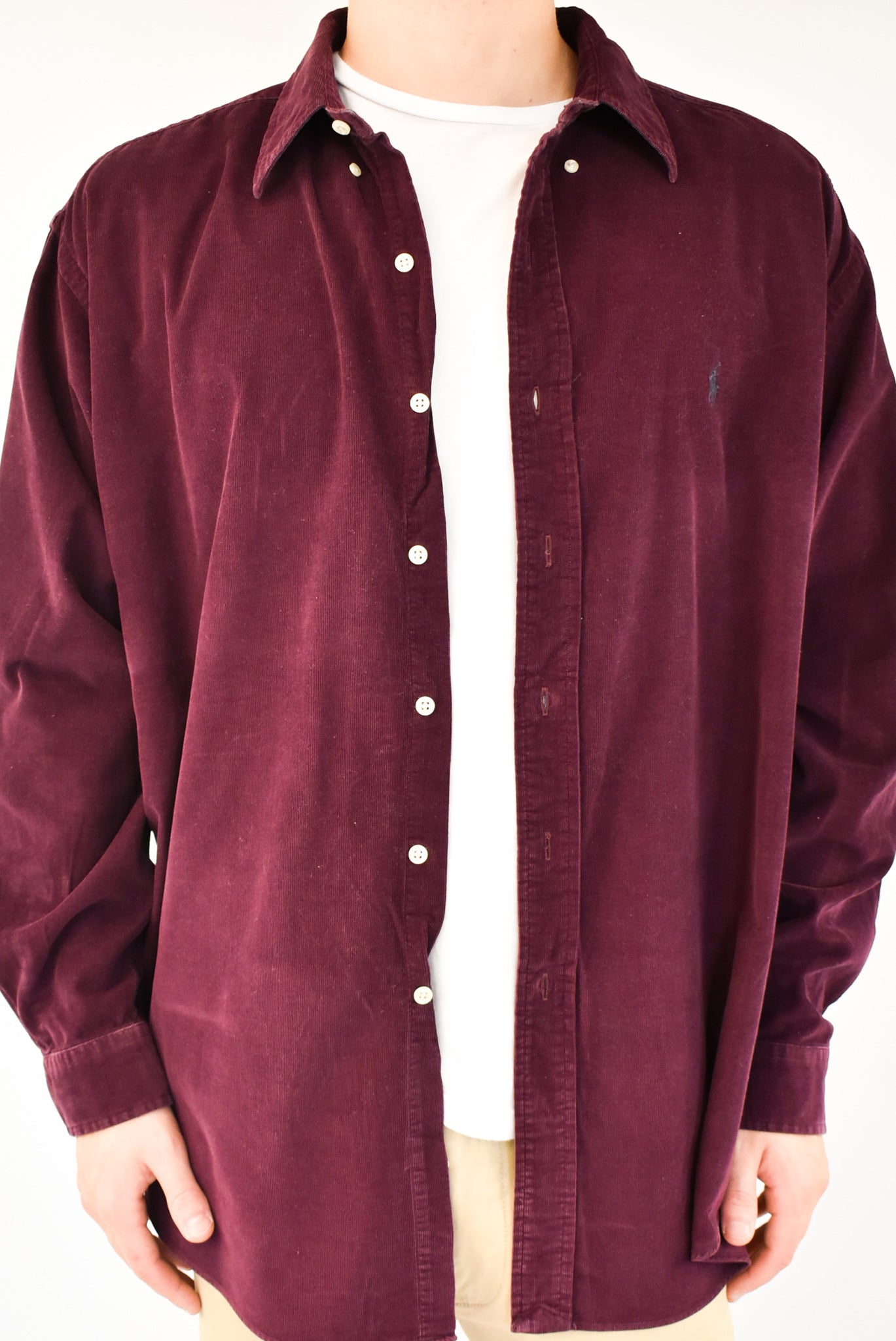 Burgundy Corduroy Shirt