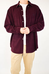 Burgundy Corduroy Shirt