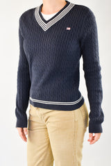 Navy V-Neck Sweater