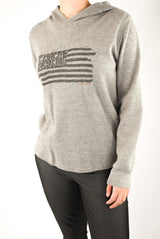 Grey Knitted Hoodie