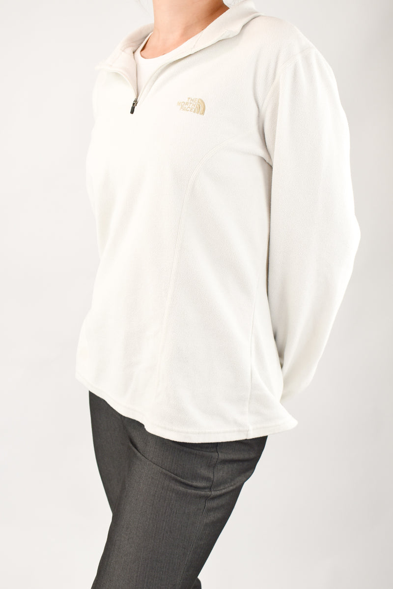 White Quarter-Zip Fleece