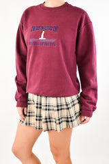 Burgundy Boston Sweatshirt