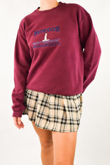 Burgundy Boston Sweatshirt