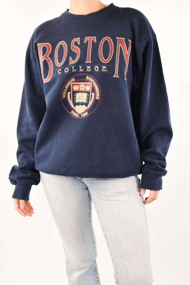 Navy Boston Sweatshirt