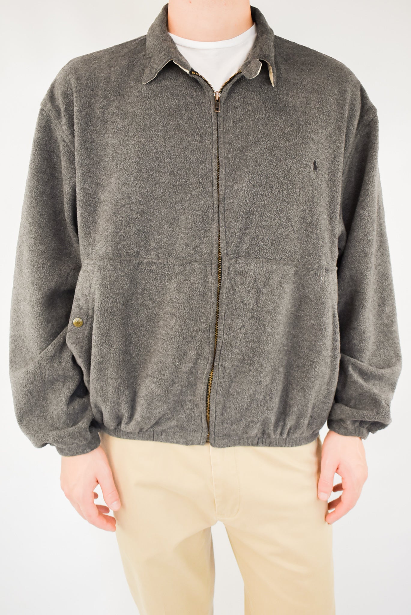 Grey Zip Fleece Jacket