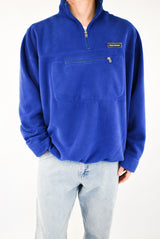 Blue Quarter Zip Fleece