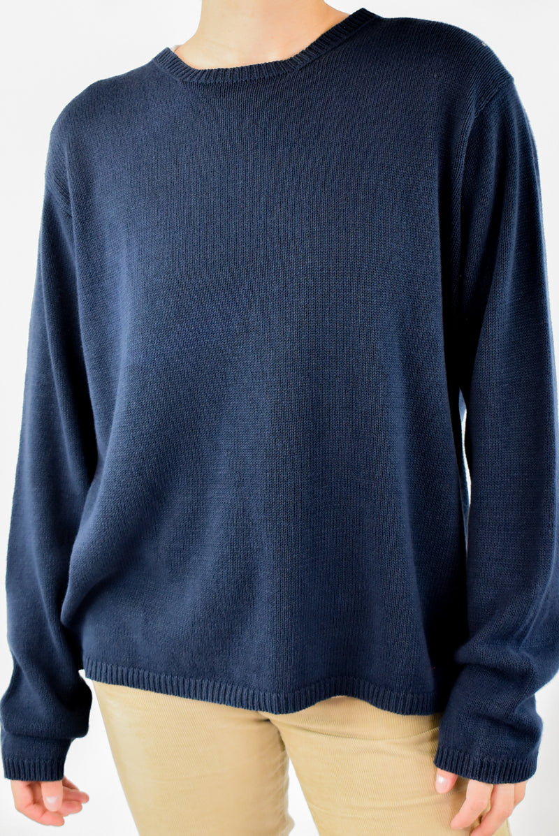 Navy Knitted Sweater