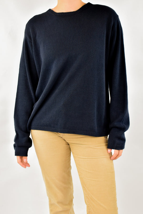 Navy Knitted Sweater