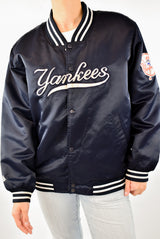 Navy Yankees Varsity Jacket