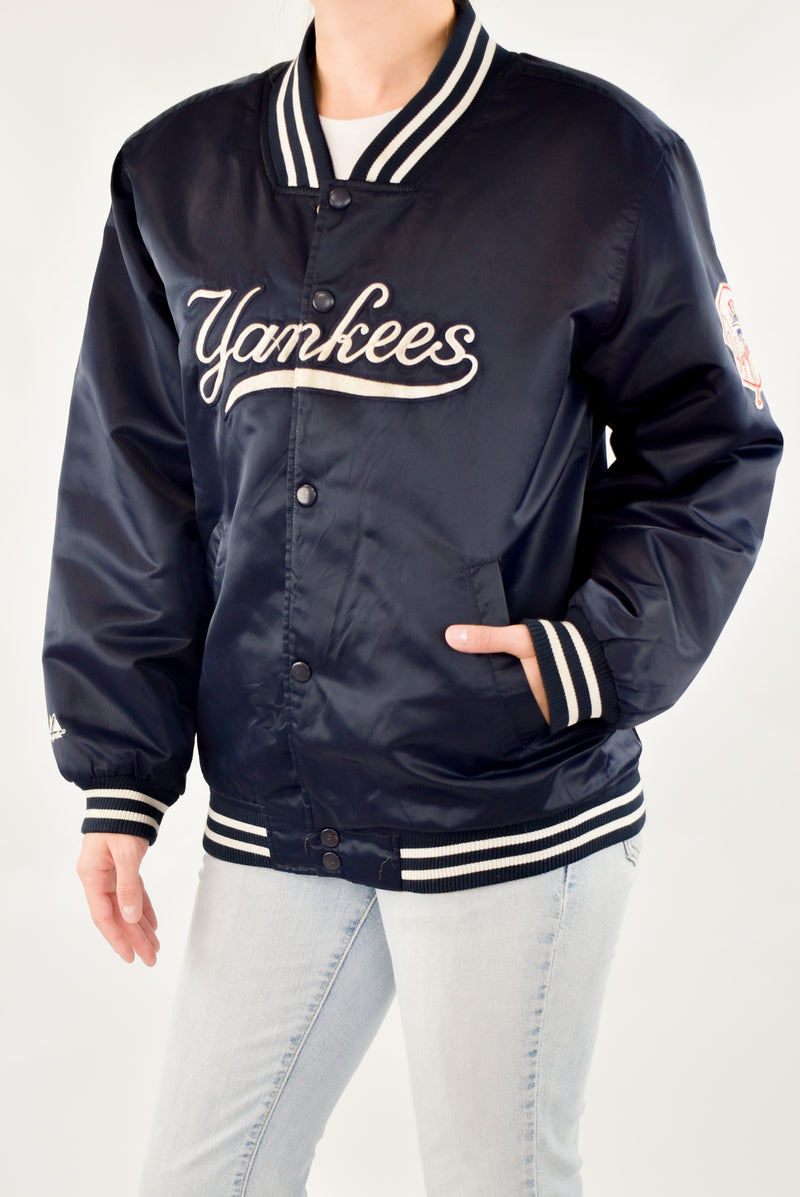 Navy Yankees Varsity Jacket