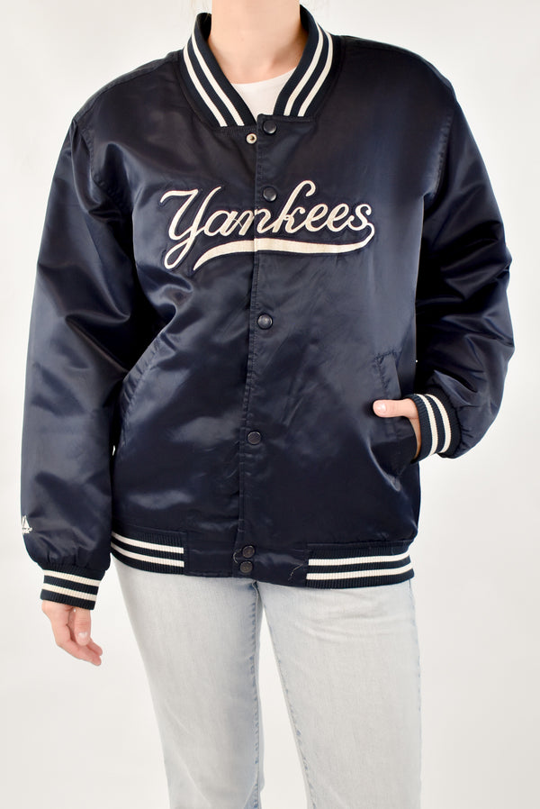 Navy Yankees Varsity Jacket