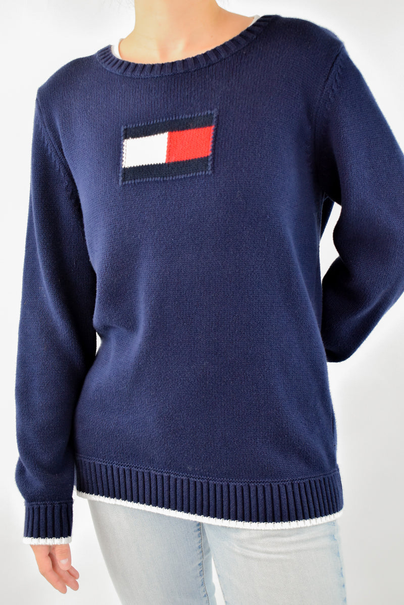 Navy Knitted Sweater