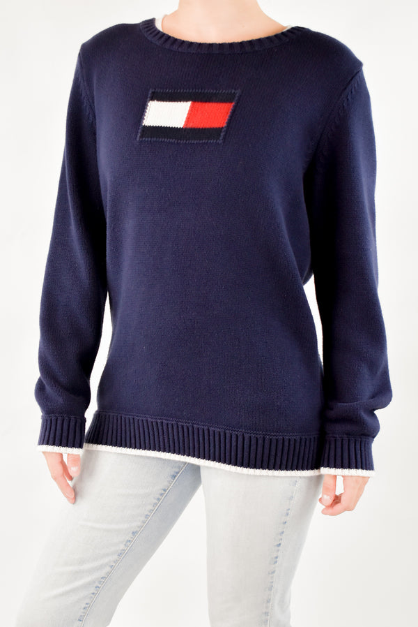 Navy Knitted Sweater