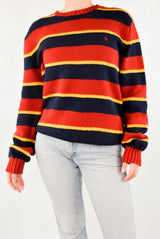 Red Striped Knitted Sweater