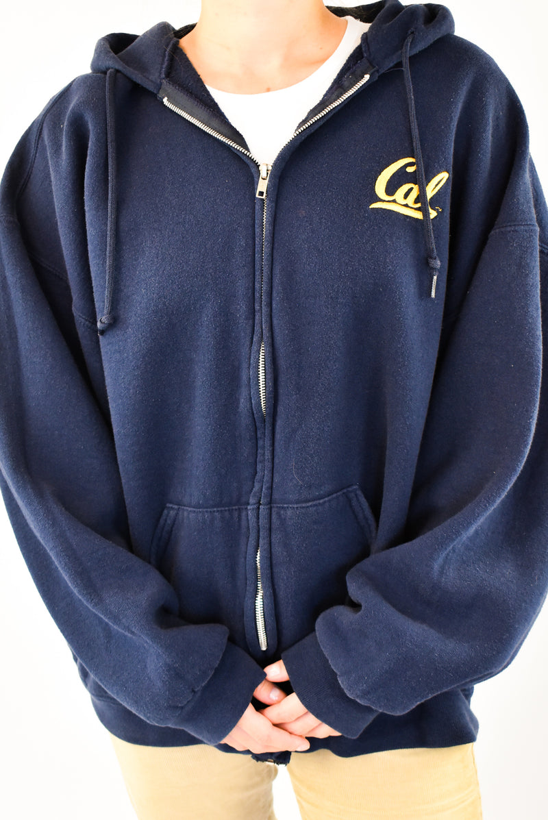 Navy zip-up Hoodie