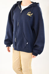 Navy zip-up Hoodie