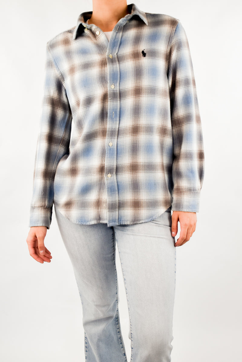 Light Blue Plaid Shirt