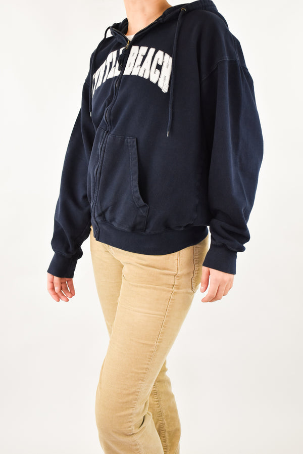 Navy Zip Hoodie