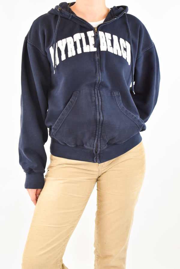 Navy Zip Hoodie