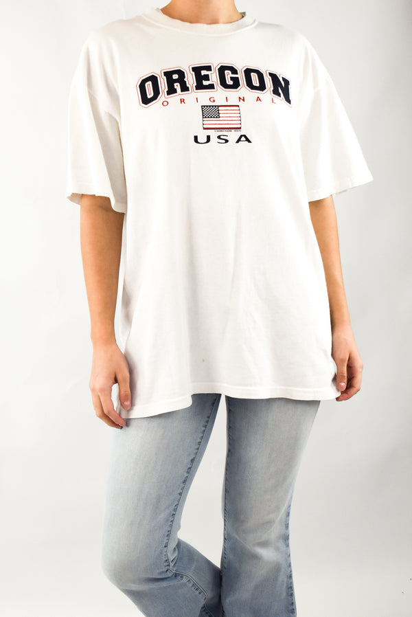 White Oregon T-Shirt