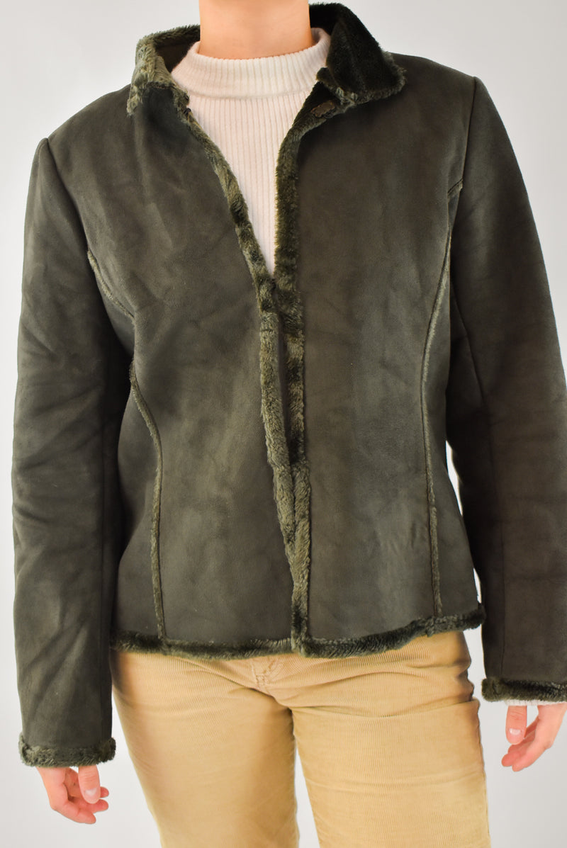 Forest Green Sherpa Jacket