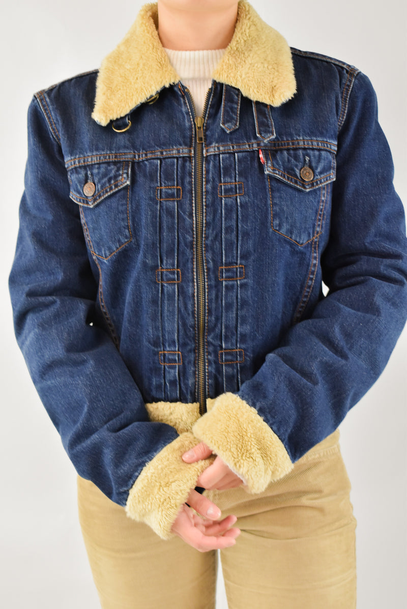 Denim Sherpa Jacket