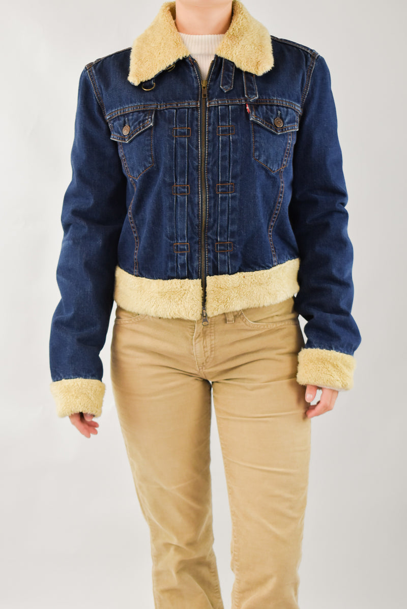 Denim Sherpa Jacket