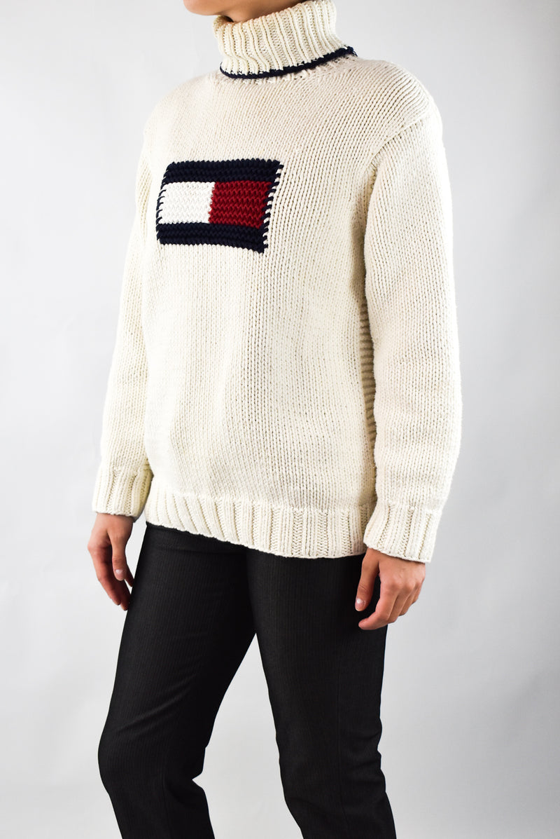 Cream Knitted Turtleneck