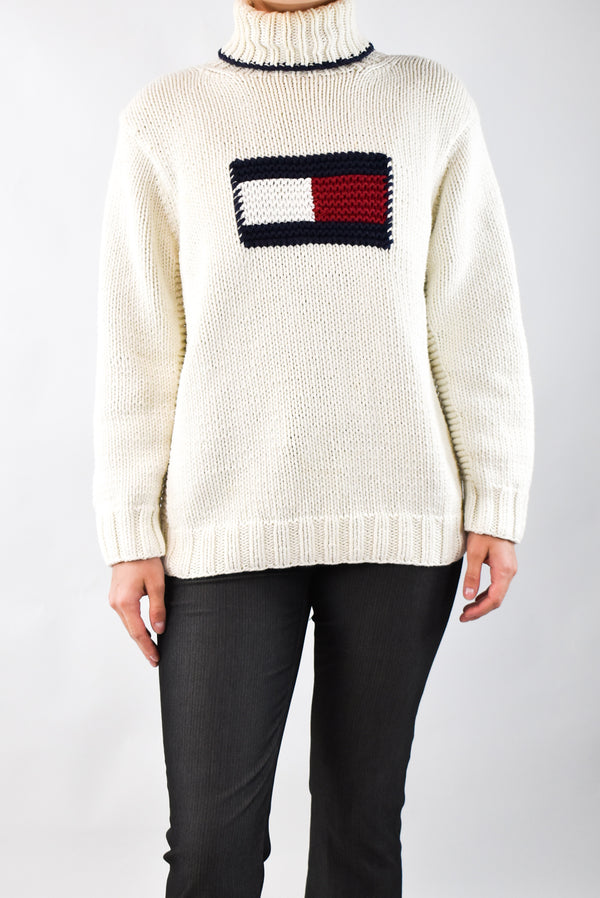 Cream Knitted Turtleneck