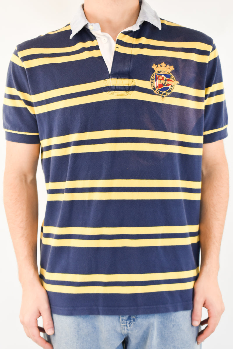 Striped Navy Polo