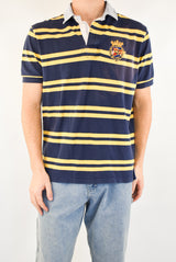 Striped Navy Polo