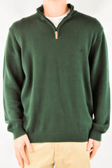 Green Quarter Zip Sweater