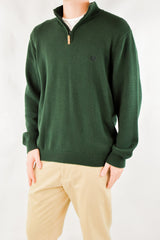 Green Quarter Zip Sweater