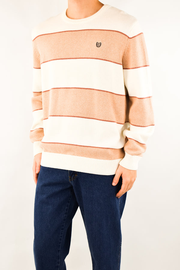 White Striped Sweater