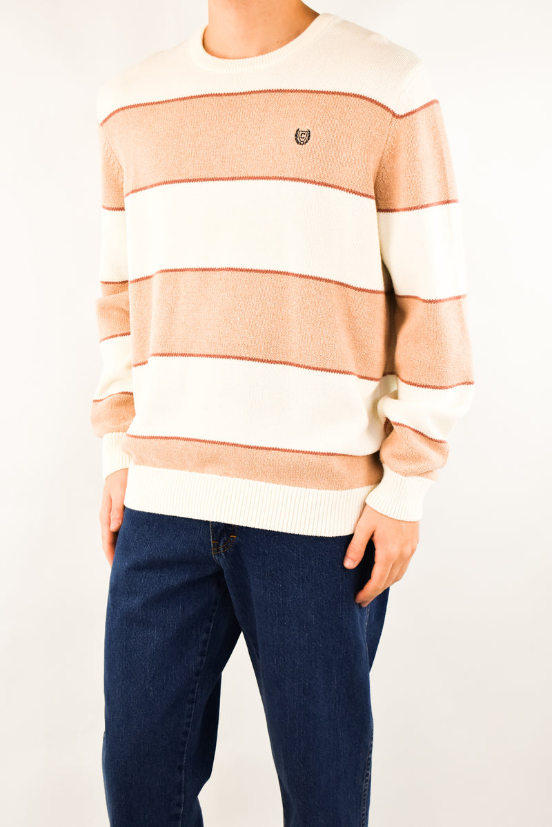 White Striped Sweater