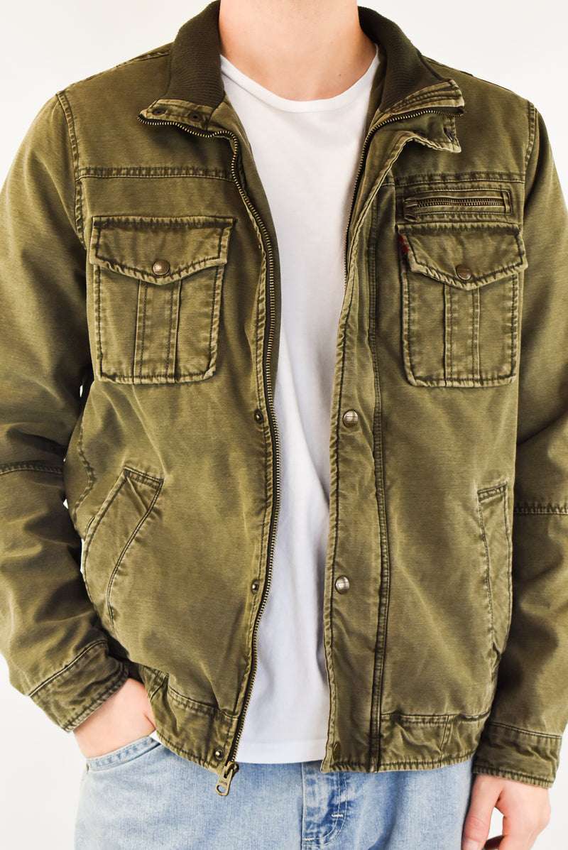 Olive Denim Jacket