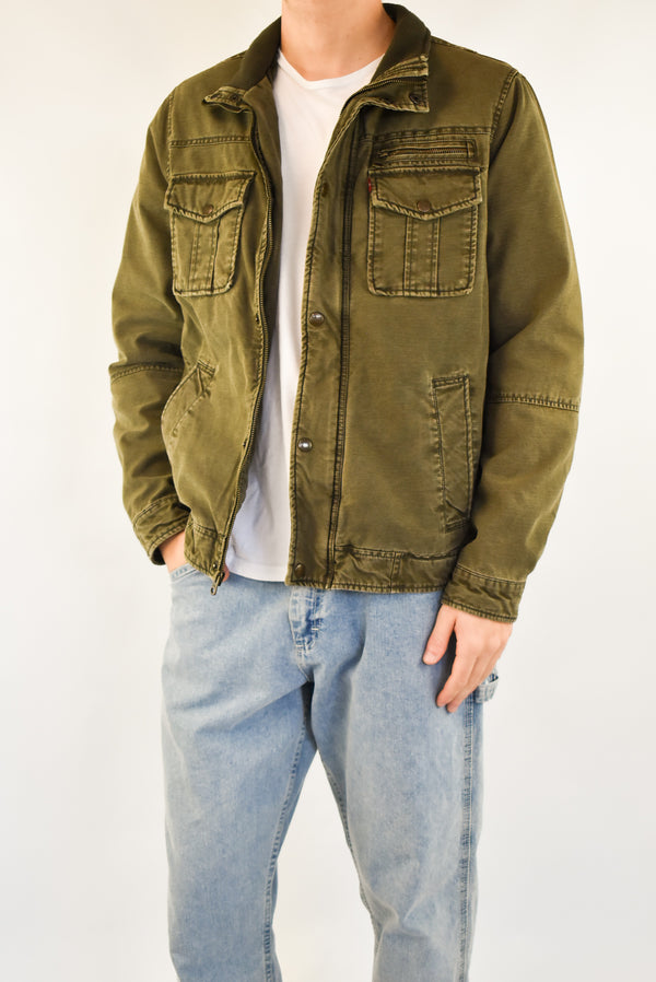 Olive Denim Jacket