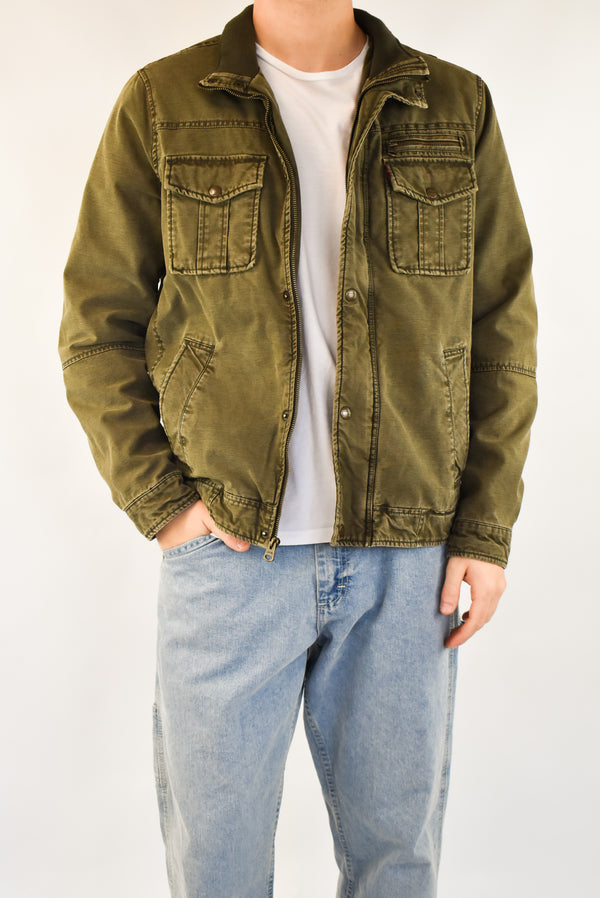 Olive Denim Jacket