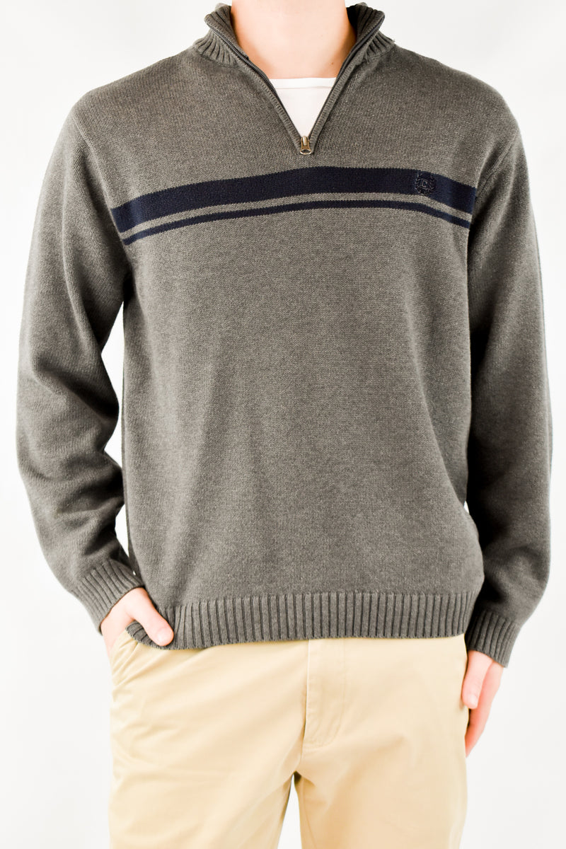 Grey Quarter Zip Sweater