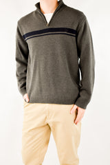 Grey Quarter Zip Sweater