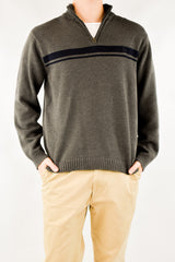 Grey Quarter Zip Sweater